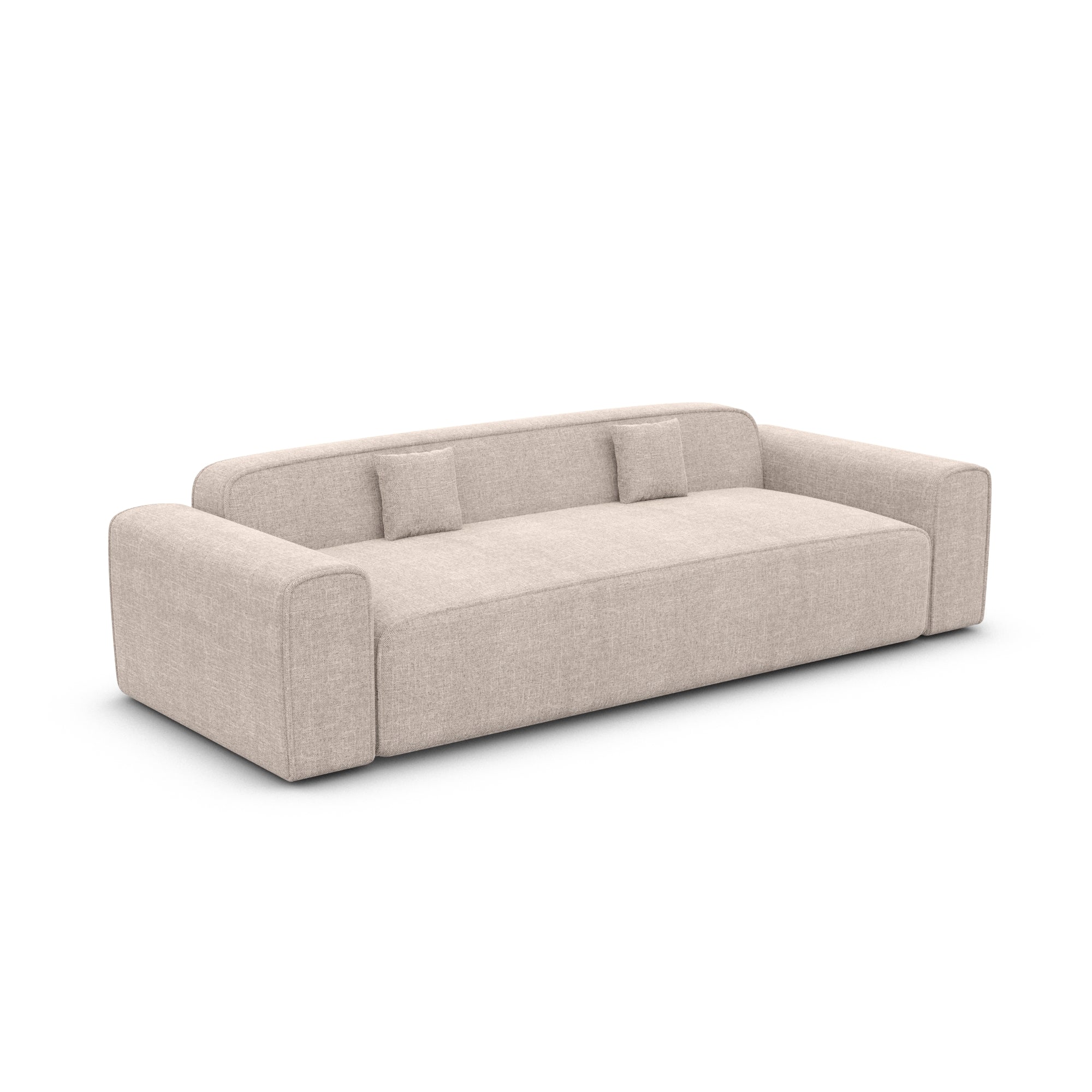 Salvadivano Con Elastico Antiscivolo LOVETESSILE – Fodera Lavabile Per Divano 2-3-4 Posti, Protezione Anti-sporco, Morbida E Resistente (Beige, 2 Posti)